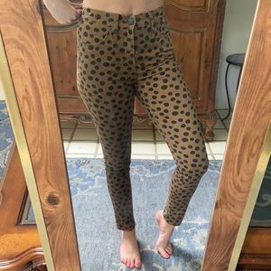 Madewell high-rise spotted jeans